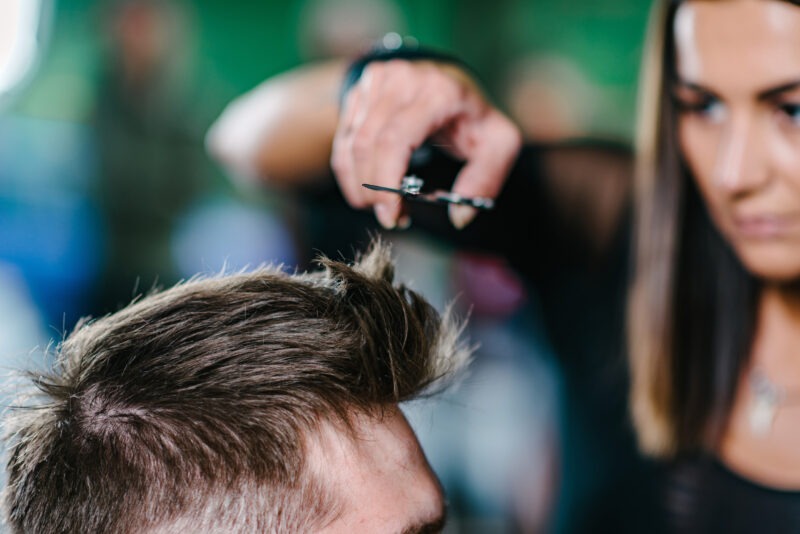 cutting hair to hide a cowlick